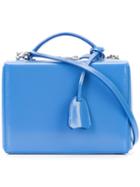 Mark Cross - Small Boxy Shoulder Bag - Women - Calf Leather - One Size, Blue, Calf Leather