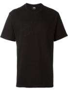 Stussy Embroidered Logo T-shirt, Men's, Size: L, Black, Cotton