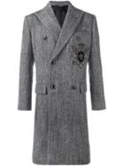 Dolce & Gabbana Double Breasted Tweed Coat