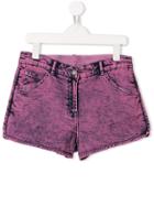 Stella Mccartney Kids Teen Washed Denim Shorts - Pink