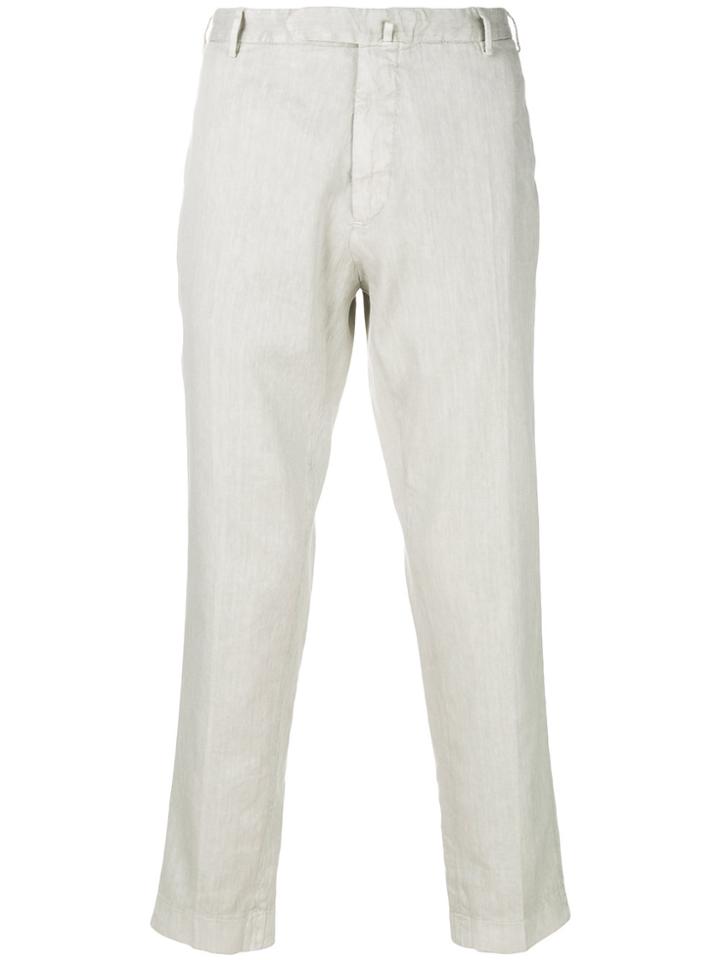 Dell'oglio Tailored Fitted Trousers - Grey