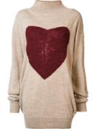 Vivienne Westwood Anglomania Heart Jumper, Women's, Size: S/m, Nude/neutrals, Acrylic/wool