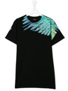 Marcelo Burlon County Of Milan Kids Feather Print T-shirt, Boy's, Size: 14 Yrs, Black