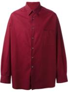 Romeo Gigli Vintage Button Down Shirt, Men's, Size: Medium, Red