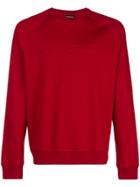 Emporio Armani Embossed Logo Sweatshirt - Red