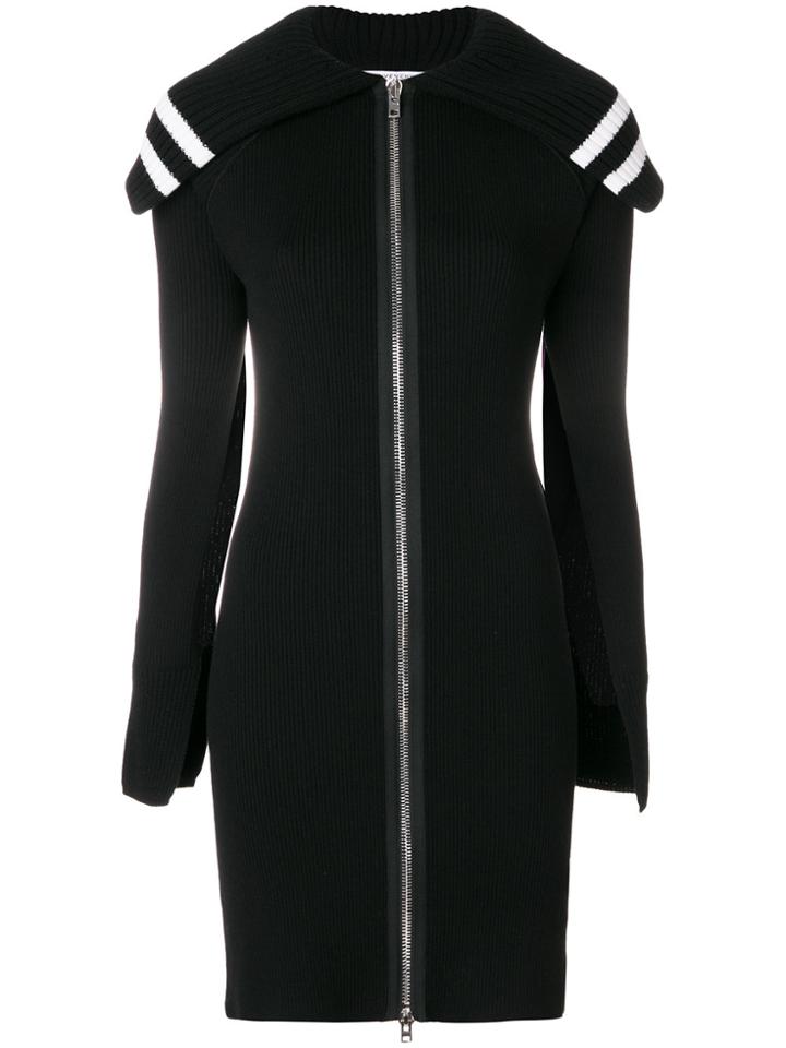 Givenchy Zipped Long Cardigan - Black