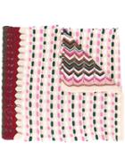 Missoni - Multi-pattern Knitted Scarf - Women - Cotton/viscose - One Size, Nude/neutrals, Cotton/viscose