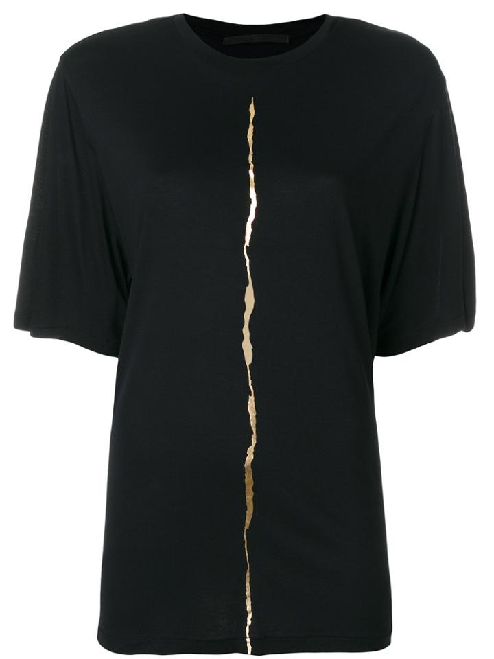 Haider Ackermann Metallic Detail T-shirt - Black