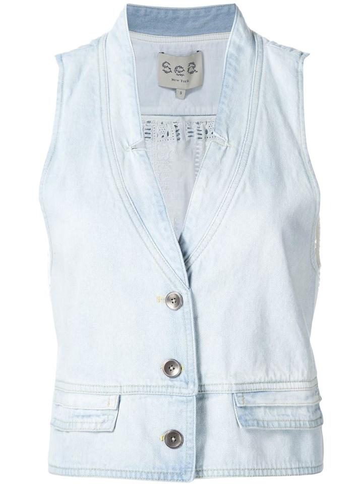 Sea Single Breasted Cropped Waistcoat