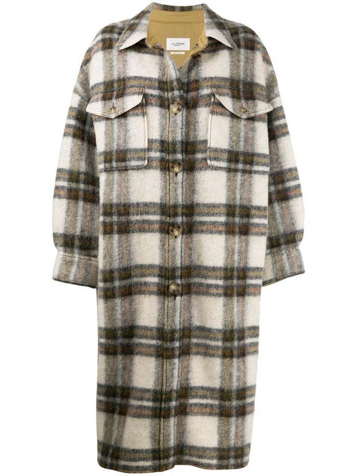 Isabel Marant Étoile Gabrion Blanket Coat - Green