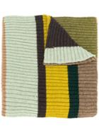Faliero Sarti Cashmere Stripe Scarf - Green