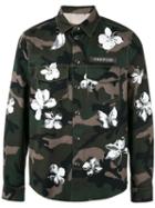 Valentino Camustar Printed Mariposa Shirt, Men's, Size: 50, Green, Cotton