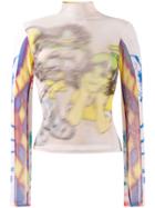 Chopova Lowena Geometric Print Top - Neutrals