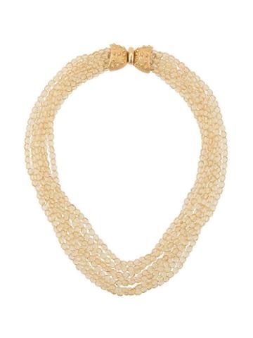 Valentino Pre-owned Beaded Necklace - Gold
