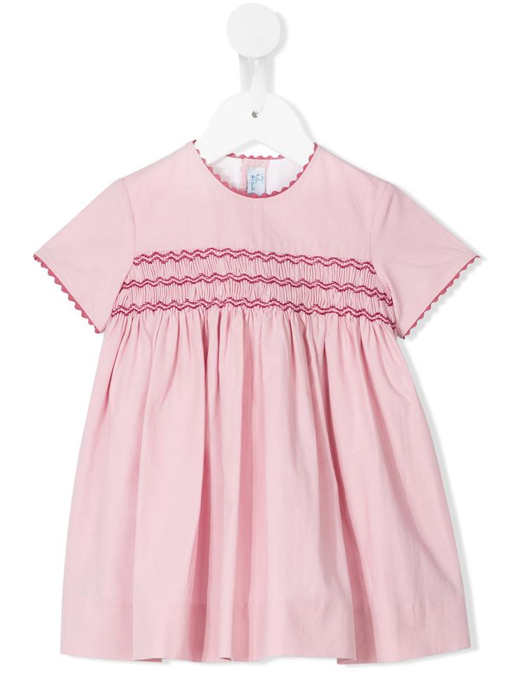 Amaia - Gathered Flared Dress - Kids - Cotton - 36 Mth, Pink/purple