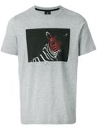 Ps By Paul Smith Zebra Print T-shirt - Grey