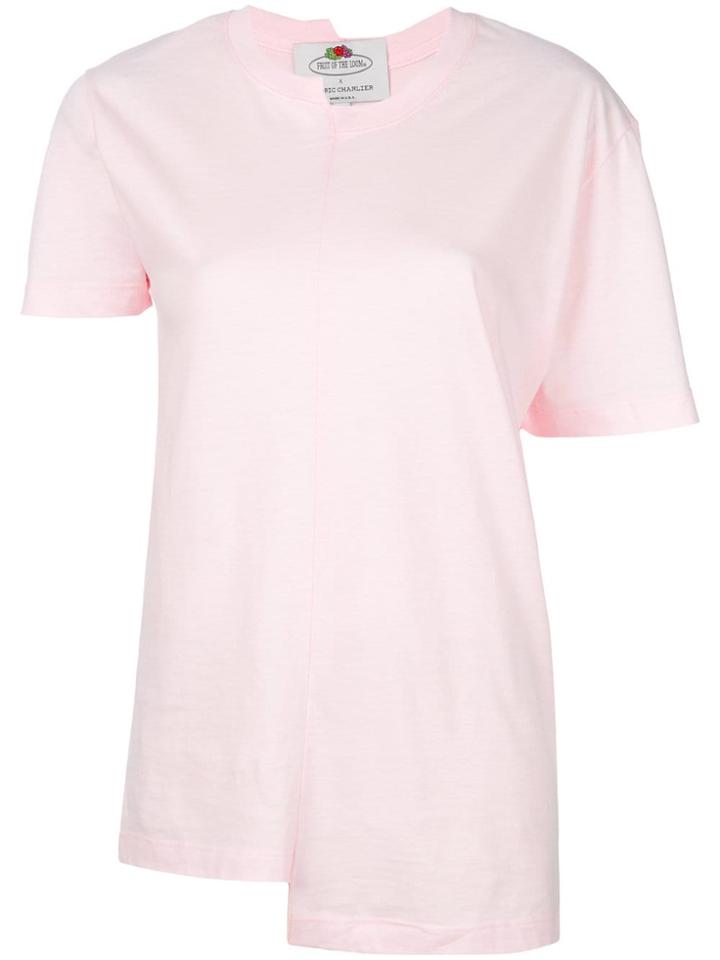 Cédric Charlier Asymmetric T-shirt - Pink