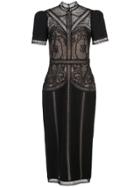 Zuhair Murad Enkei Lace Midi Dress - Black