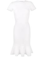 Esteban Cortazar - Peace Sign Exposed-back Dress - Women - Polyester/viscose - Xs, Women's, White, Polyester/viscose