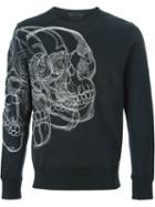 Alexander Mcqueen Digital Skull Embroidered Sweatshirt