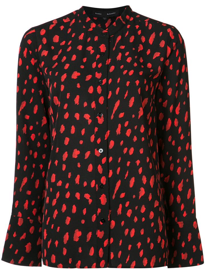 Proenza Schouler - Leopard Print Blouse - Women - Acetate/viscose - 6, Black, Acetate/viscose