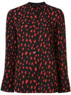 Proenza Schouler - Leopard Print Blouse - Women - Acetate/viscose - 6, Black, Acetate/viscose
