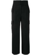 Stella Mccartney High-waisted Wide-leg Trousers - Black