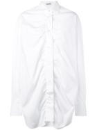 Aalto - Gathered Front Shirt - Women - Cotton - 36, Women's, White, Cotton