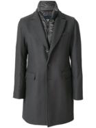 Herno Padded Double Collar Coat - Grey
