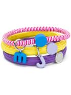 Marc Jacobs Logo Triple Bracelets - Purple