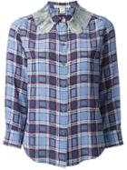 Marc Jacobs Embellished Collar Checked Shirt