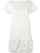 Moncler Classic T-shirt Dress, Women's, Size: M, Nude/neutrals, Polyester/cotton/polyamide