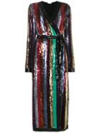Attico Sequin Embellished Midi Dress - Multicolour