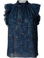 Ulla Johnson Floral Sleeveless Top - Blue