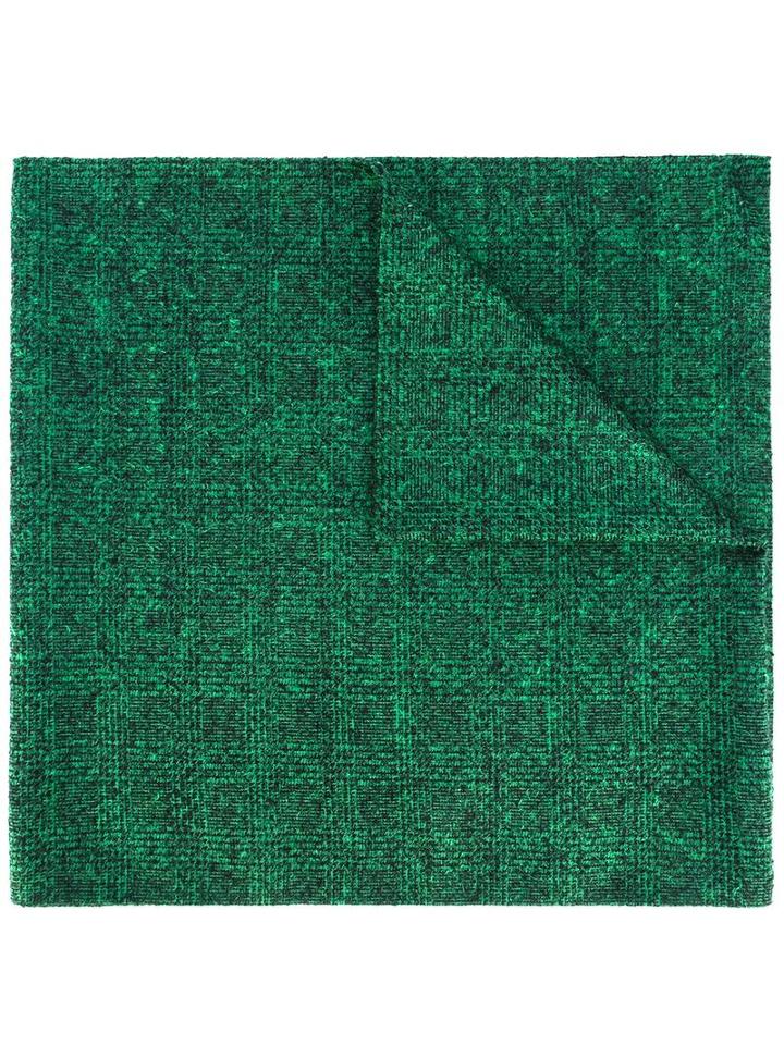 Drumohr Knitted Scarf, Men's, Green, Silk