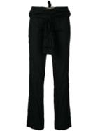Romeo Gigli Pre-owned Wrapped Waistband Trousers - Black