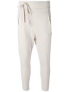 Thom Krom Asymmetric Track Pants, Women's, Size: Large, Nude/neutrals, Cotton