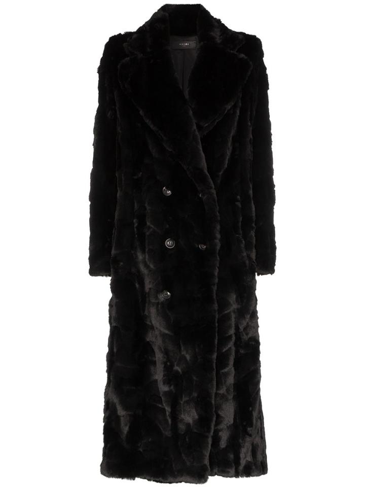 Amiri Double-breasted Coat - Black