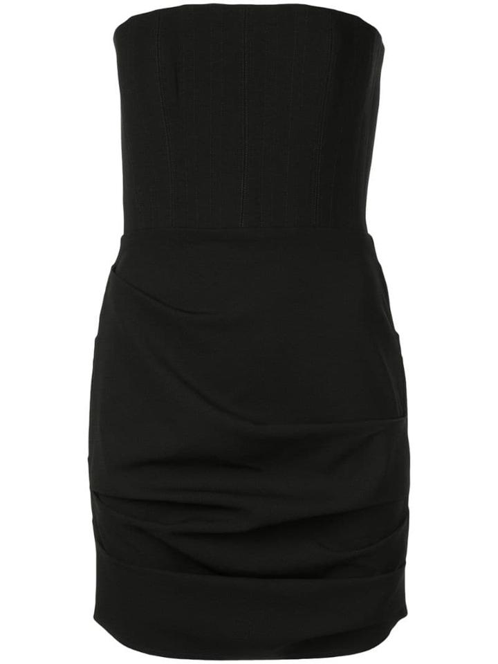 Alex Perry Strapless Mini Dress - Black