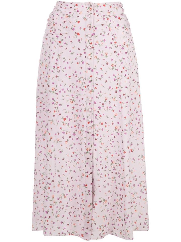 Nicholas Floral Print Skirt - Pink