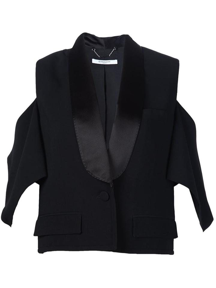 Givenchy Stylised Tuxedo Blazer - Black