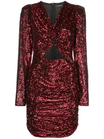 Iorane Cut Out Detail Dress - Red
