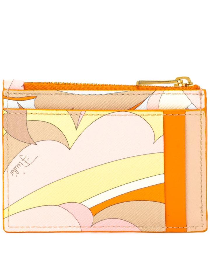 Emilio Pucci Multicoloured Coin Purse - Orange