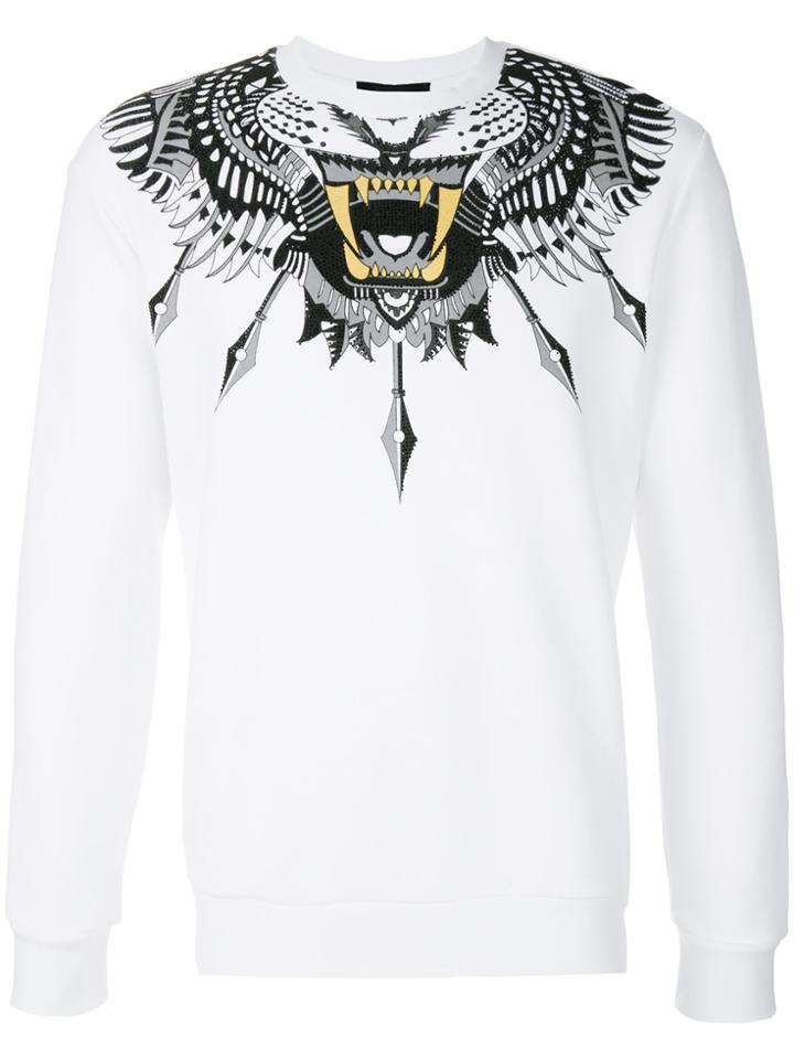 John Richmond Print Collar Sweatshirt - White
