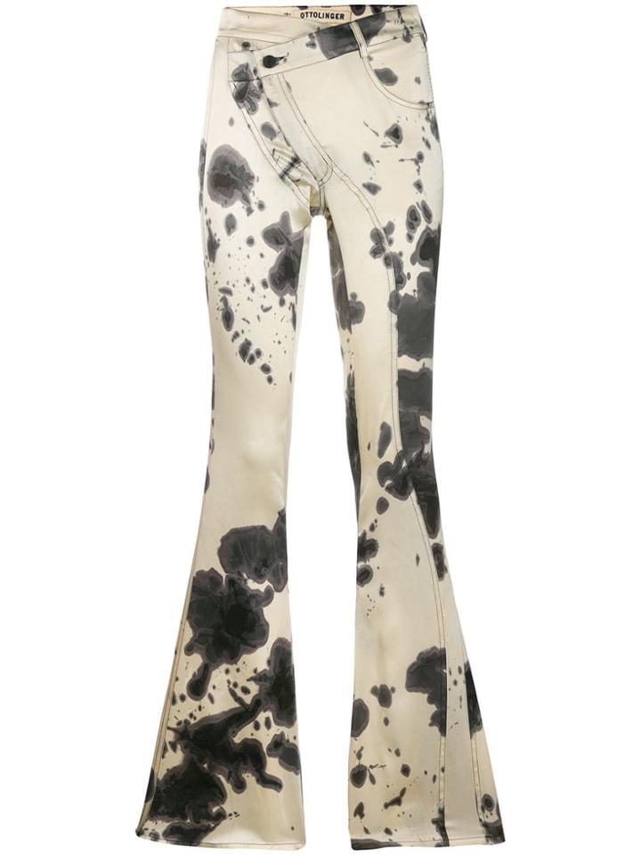 Ottolinger Tie-dye Satin Trousers - Neutrals