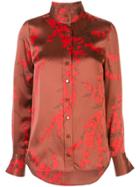 Equipment Silk Floral Shirt - Red