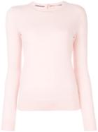 Tory Burch - Slim-fit Jumper - Women - Cashmere - L, Pink/purple, Cashmere
