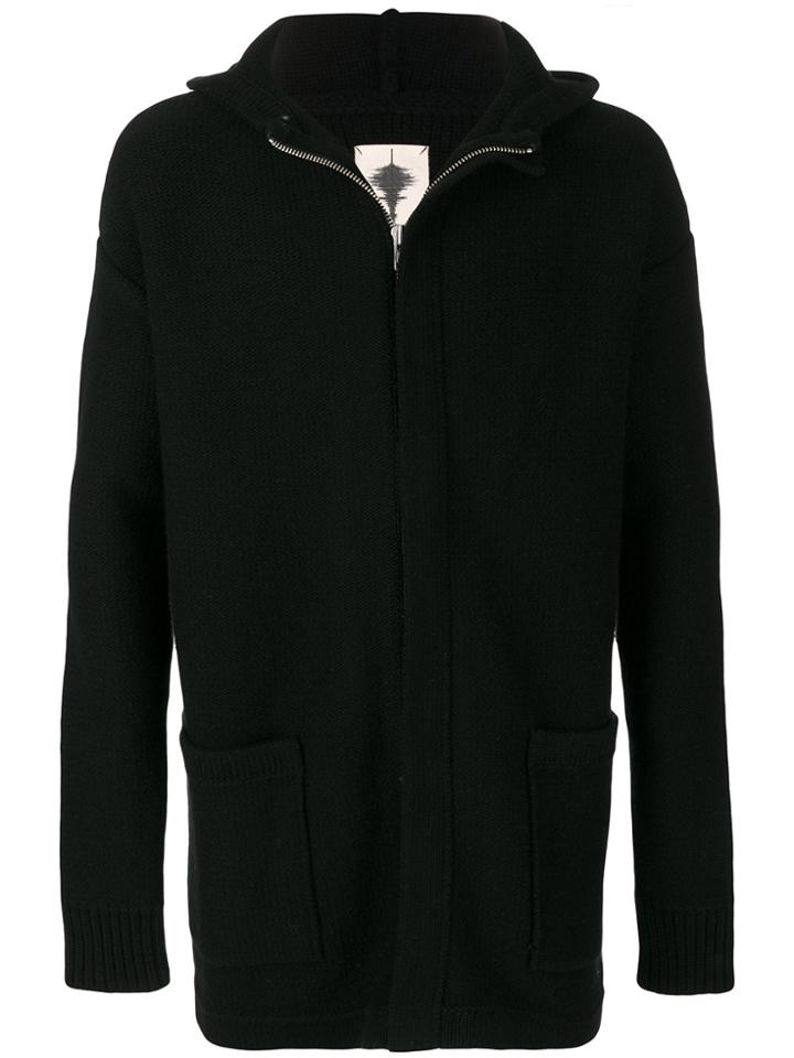 Forcerepublik Long Hooded Sweatshirt - Black