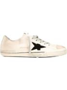 Golden Goose Deluxe Brand V-star 2 Sneakers, Men's, Size: 44, Nude/neutrals, Cotton/leather/rubber