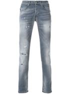 Dondup Distressed Stonewashed Jeans - Grey